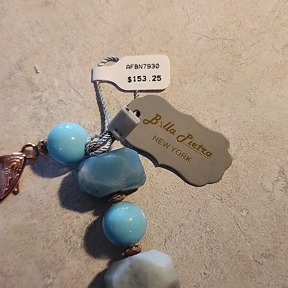 NWT Bella Pietra stone and bling necklace. - Picture 6 of 6